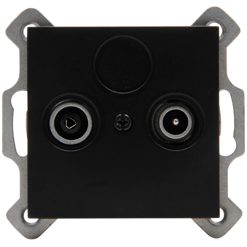Kopp Athenis matt schwarz Steckdosen Schalter Rahmen Antenne USB LED Dimmer - Bild 9 von 35