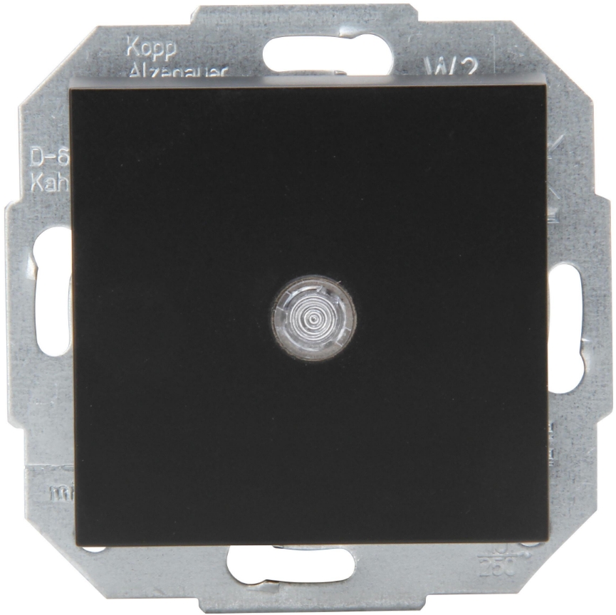 Kopp Athenis matt schwarz Steckdosen Schalter Rahmen Antenne USB LED Dimmer - Bild 12 von 35