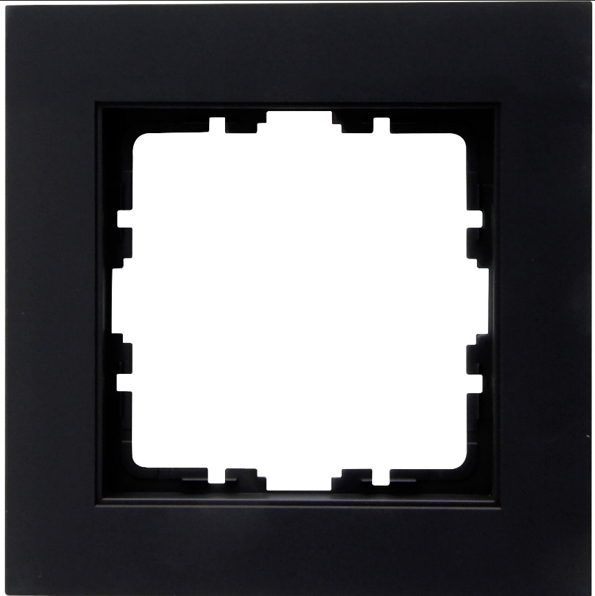 Kopp Athenis matt schwarz Steckdosen Schalter Rahmen Antenne USB LED Dimmer - Bild 24 von 35