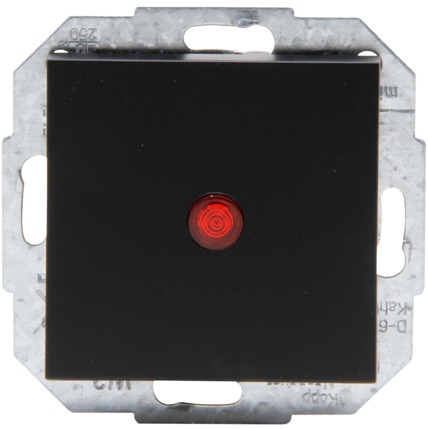 Kopp Athenis matt schwarz Steckdosen Schalter Rahmen Antenne USB LED Dimmer - Bild 18 von 35