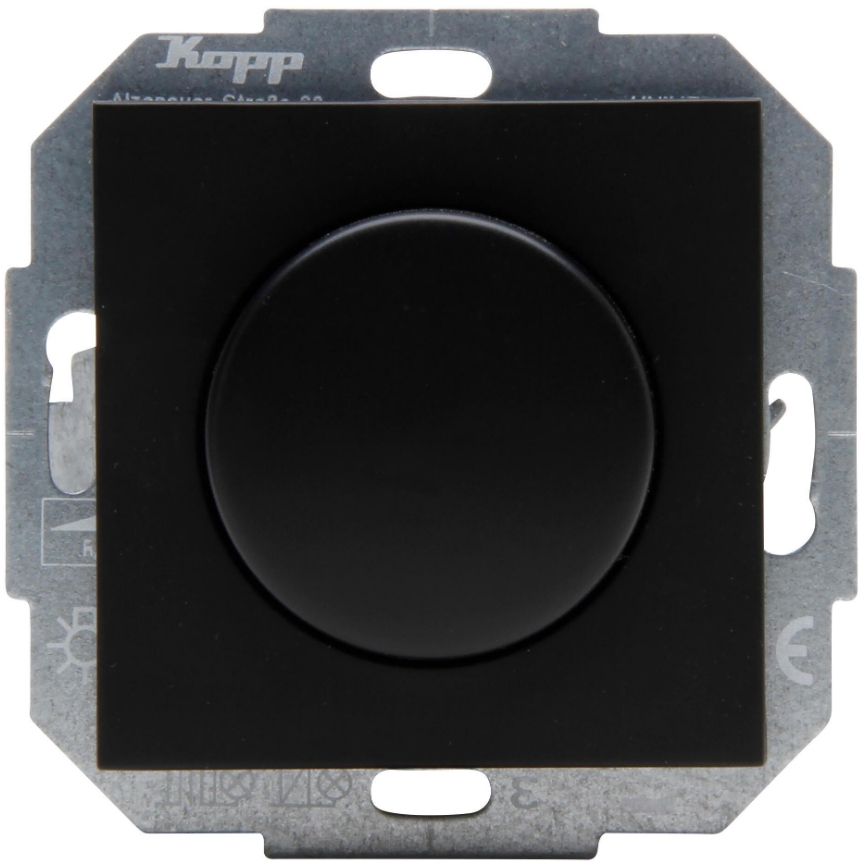 Kopp Athenis matt schwarz Steckdosen Schalter Rahmen Antenne USB LED Dimmer - Bild 16 von 35
